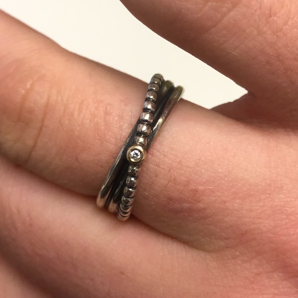 Pandora Rising Star Diamond Ring size 7